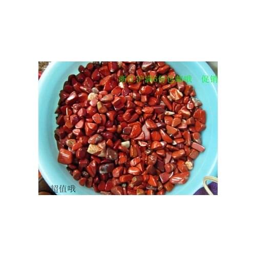 Natural crystal red jasper gravel fish tank aquarium decoration flower crystals pot magnets pillow stone tumbled stone