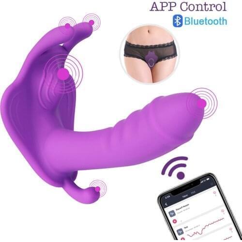 Wear Panties Bluetooth Vibrators Sex Toys for Women Couples Wireless APP Remote Control Dildo Soft Fidget Toys Vaginal Vibradors