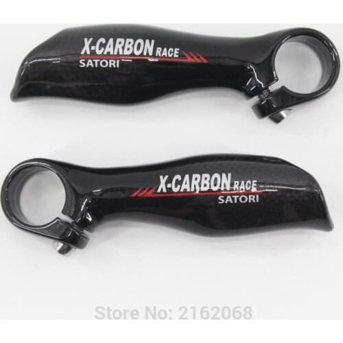 New rest Ergonomics design Mountain bike handlebar carbon bar ends horn City/TREKKING bike carbon bicycle bar ends Free shipping