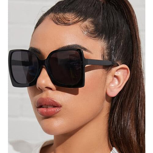 Fashion Oversized Sunglasses Women Luxury Brand Designer Vintage Big Frame Sun Glasses Ladies Shades Eyewear Oculos De Sol