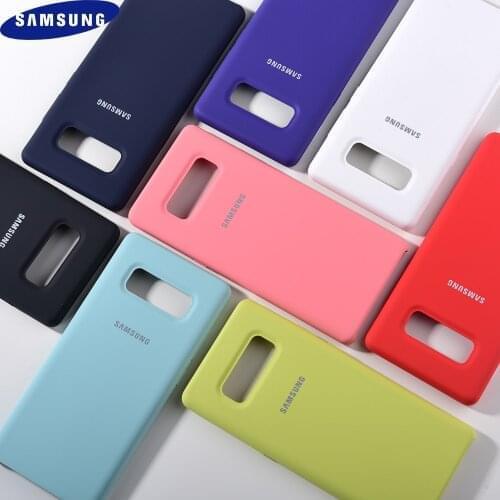 100% Samsung Original Liquid Soft Silicone Cover Protective Back Case Silky Smooth Touch samsung Phone Housing Skin With Logo