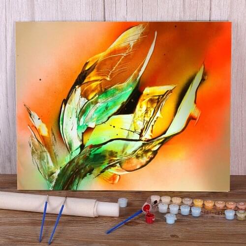 Landscape Flower-predator Coloring By Numbers Painting Package Oil Paints 50*70 Picture By Numbers Photo New Drawing