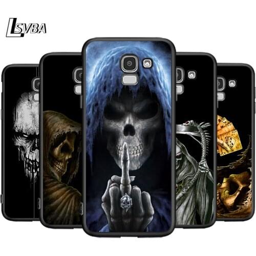 Grim Reaper Skeleton Skull For Samsung Galaxy J2 J3 J4 Core J5 J6 J7 J8 Prime duo Plus 2018 2017 2016 Silicone Phone Cover