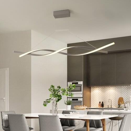 Modern LED Pendant Light For Kitchen Bar Suspension Luxury Creative Aluminum Pendant Lamp Dining Room Bedroom Deco Hanging Lamp