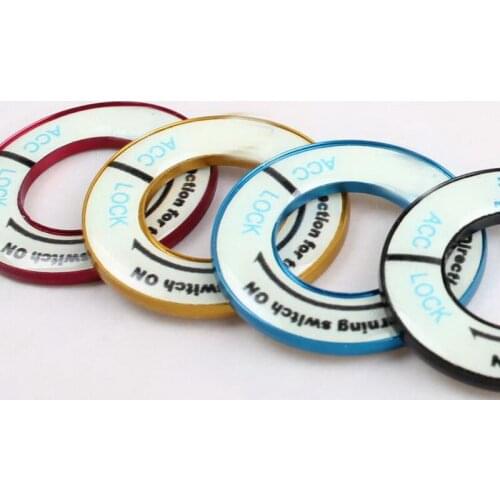 Decoration Accessories Luminous Key ring For P/eugeot 408 301 4008 Car Styling ignition switch cover