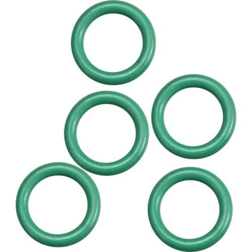 Uxcell 5Pcs Fluorine Rubber O Rings, 9.5mm OD, 6.5mm ID 1.5mm Width, Seal Gasket Green Prevent leaks in plumbing, machinery