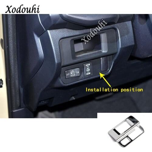 Car Inner Stick Cover Head Headlight Light Switch Button Inner Trim Frame Lamp For Toyota Tacoma 2015 2016 2017 2018 2019 2020