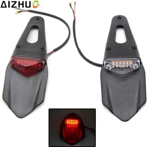 Motorcycle Rear Fender License Plate Bracket Holder & Taillight Lamp Turn Signal For CR EXC WRF 250 400 426 450 motorbike