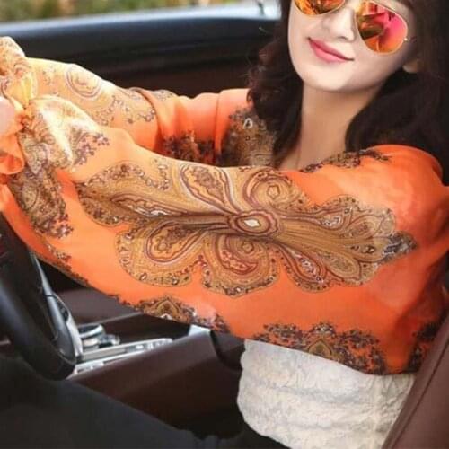 UV-proof Sleeve Shawl Breathable Sunproof Printed Women Sleeve Shawl for Oudtoor Riding Driving ASD88