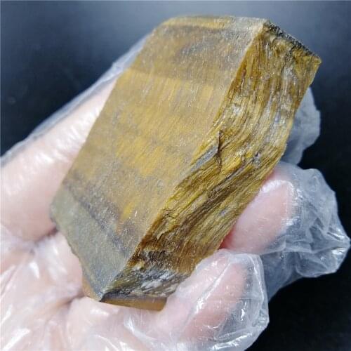 1 pc 180g natural tiger eye stone healing quartz crystal slice gold gorgeous tiger eye raw stone