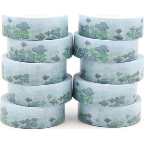10PCS/lot 15MM*10M The FIFTEENTH Solar Term Leaves washi tape Masking Tapes Decorative Stickers DIY Stationery School Supply