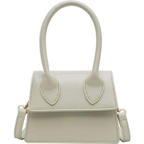 2021 Female Shoulder Simple Bag Lady Mini Phone Purses and Handbags Solid Color Pu Leather Crossbody Bags for Women