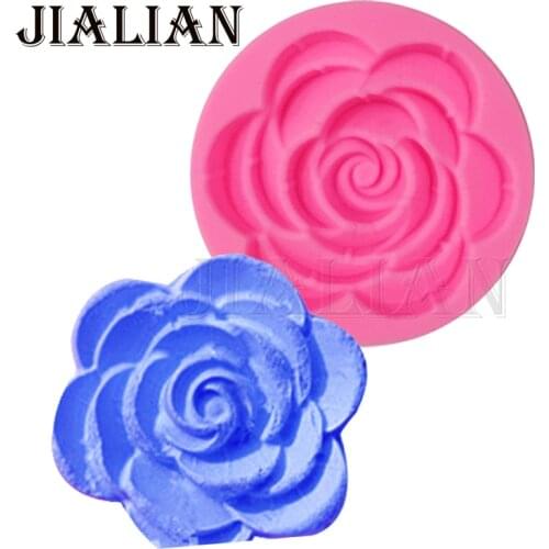 3D Cake Decoration Silicone soap Molds Flowers Roses Chocolate Sugarcraft sugar Candy soap Mold Fondant decorating tools T0837