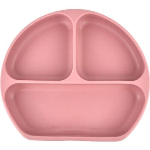 5 Pcs Baby Bib+Suction Bowl+Divided Dinner Plate+Spoon+Cup Set Waterproof Food Grade Silicone Training Feeding Dish