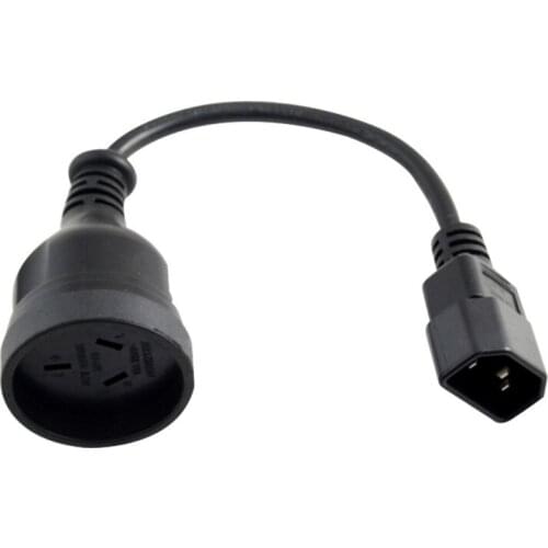 EC 320 C14 to SAA Australia 3 pin female Power Cable Adapter For PDU UPS AC Plug AU Female Converter Power Extension Cord 30CM