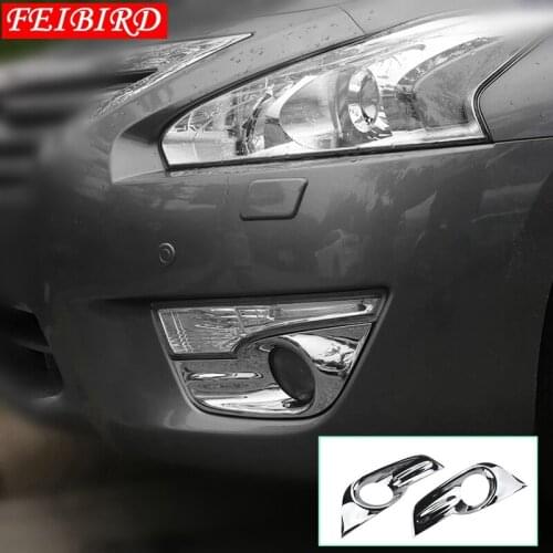 Accessories For Nissan Teana / Altima 2013 2014 2015 ABS Exterior Front Fog / rear tail Light Lamp Molding Cover Trim