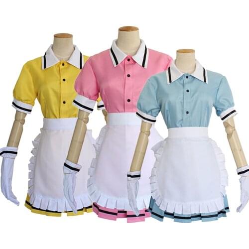 Brdwn Blend S Womens Hinata Kaho Hoshikawa Mafuyu Sakuranomiya Maika Cosplay Costumes Apron Dress
