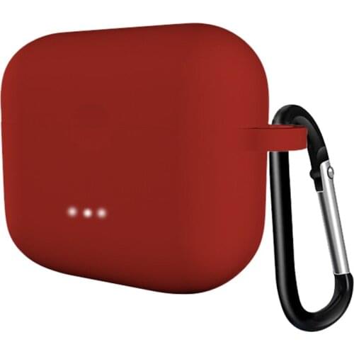 Earphone Case For Soundcore Liberty Air 2 Shockproof Anti-fall Soft Silicone Earphone Protective Cove Shell with Carabiner