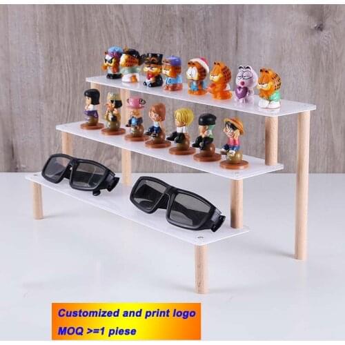 Wood Acrylic Jewelry Display Desktop Necklace Holder Bracelet Stand Ring Earring Organizer Watch Display Case Jewellery Stands
