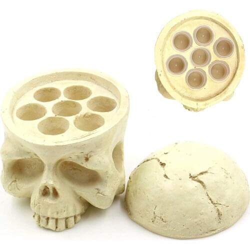 Skull Tattoo Ink Cup Holder 7 Holes Ink Cap Cup Holder For Tattoo Supplies Free Shipping