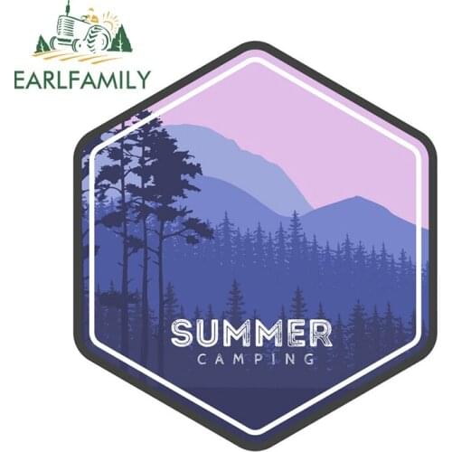 EARLFAMILY 13cm x 11.5cm for Adventure Awaits Summer Decal Scratch-Proof Car Sticker Vinyl Car Wrap Windows Windshield Decor