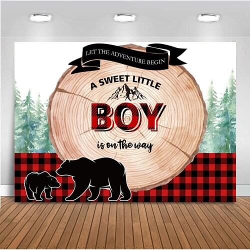 Buffalo Plaid backdrop for photography lumberjack background for photo studio newborn baby shower christmas birthday decoration