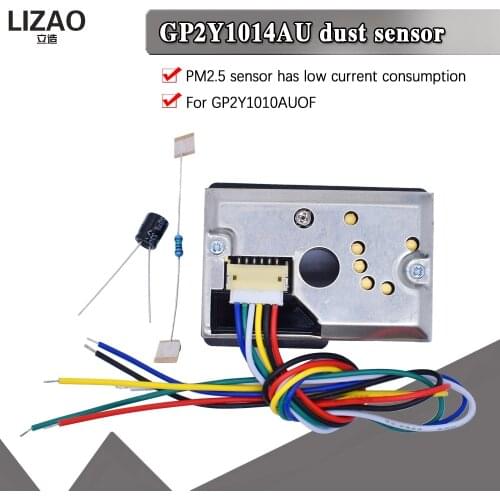 GP2Y1014AU0F Compact Optical Dust Sensor Compatible GP2Y1010AU0F GP2Y1010AUOF Smoke Particle Sensor With Cable