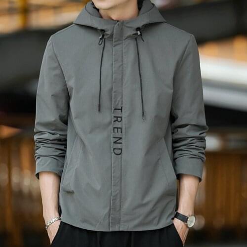 Hot Sale Men Jacket High Quality Fashion Spring Autumn Hoodie Mens Jacket Coat Male Windbreaker Outwear Summer Students Youth