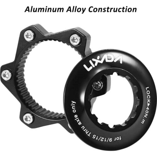 LIXADA Aluminum Alloy Bike Centerlock Adapter to 6-Bolt Disc Brake Rotor Disc Brake Conversion Seat Bike Hub Adapter Compatible