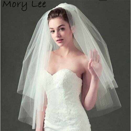 Свадебные короткие фаты M.T.C Bridal China At AliExpress