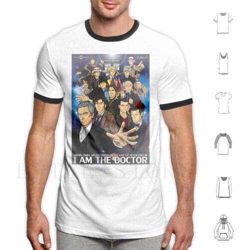 The 12 T Shirt Men Cotton 6xl Who David Tennant Peter Capaldi Matt Smith Sci Fi Tardis Laptop Phone 1st 2nd 3rd 4th 5th 6th 7th