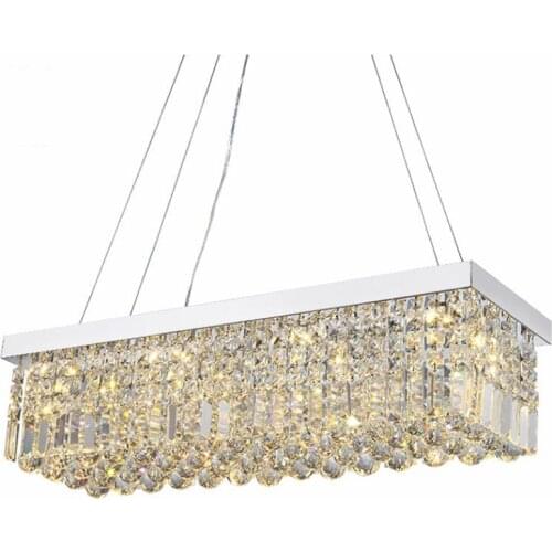 NEW Modern Crystal Chandelier for dining room Rectangle Ceiling Chandelier Manggic