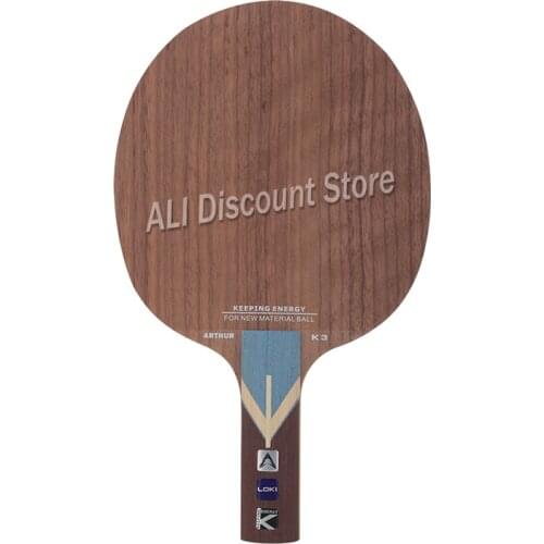 LOKI Arthur K3 Offensive Table Tennis Blade 5 Ply Walnut Wood Ping Pong Paddle Big Sweet Area Table Tennis Racket