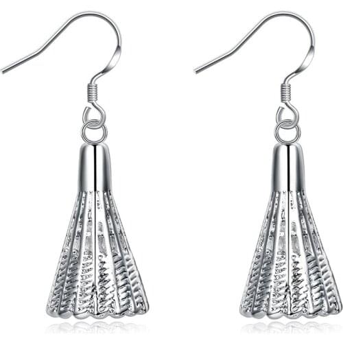 Generous simple earrings sterling silver fashion earrings standard 925 silver ear hook accessories