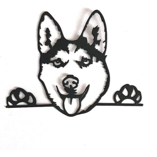 Siberian Husky Dog Breed Metal Cutting Dies Cut Die Mold New Scrapbook Paper Craft Knife Mould Blade Punch Stencils