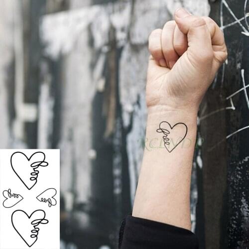 Waterproof Temporary Tattoo Sticker Wing Bird Flower Tatto Flash Tatoo Fake Arm Hand Shoulder Leg Tattoos for Men Women Child