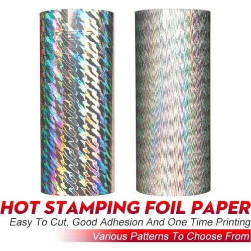 CROWN Japan Hot Stamping Luminous Shiny Foil Paper Holographic Hot Foil Paper Heat Activated Glimmer Press On Fishing Lure