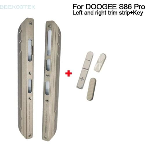 New Original Frontal Middle Side Metal Frame Housings With Side Button Key Accessories Repair Parts For Doogee S86 Pro S86 Phone