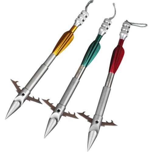 1pcs Powerful Deepwater Fish Darts Fishing Slingshot Rilfe Arrow Heads Skill Shooting Hunting Slingshot Heads Crossbow Arrows