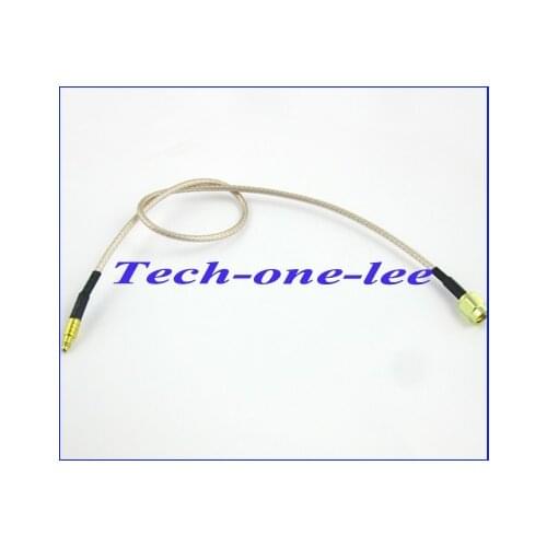 10pcs/lot RP-SMA cable extension RP SMA plug female pin to MMCX male conector adapter RF coaxial Pigtail cable cord