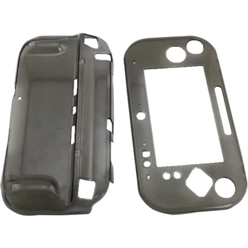 10 pcs a lot Plastic Clear Crystal ProtectiveShell Skin Case Cover For W-i-i U game pad&Games Dropship