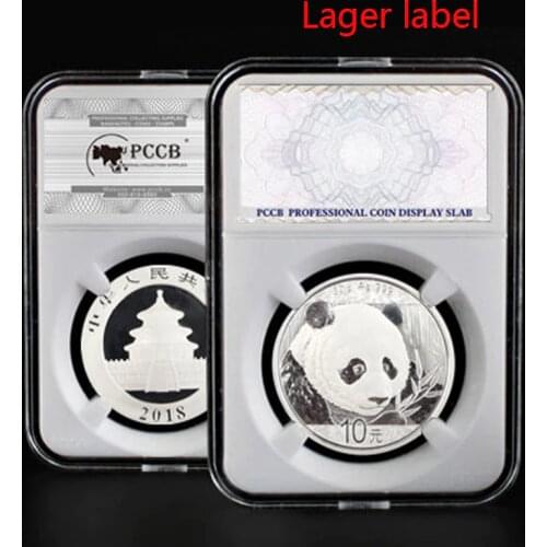 10 pieces Sizes 27mm-40mm Graded IDENTIFICATION COIN DISPLAY SLAB/slabs collecting case boxstorage PCCB White color Insert pad