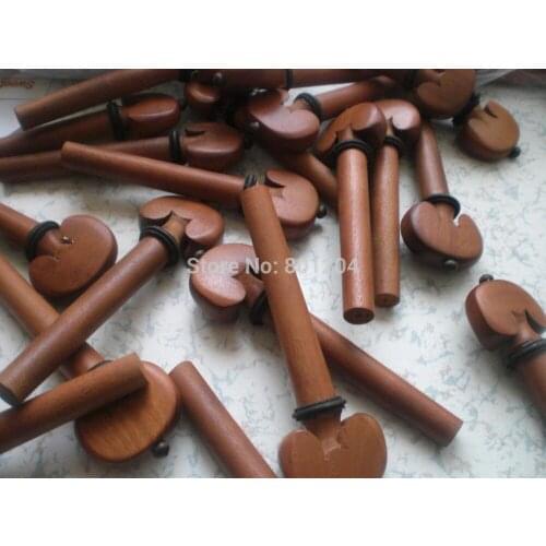 36 PCs Jujube Violin pegs with ebony ring decoration Violin parts 02