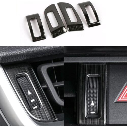 For Toyota RAV4 2019 2020 XA50 Air Conditioning Adjustment Knob Stainless Steel Decoration Trim 4pcs