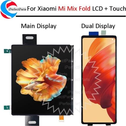AMOLED For Xiaomi Mi Mix Fold LCD Display Touch Panel Glass Digitizer For Xiaomi Mi Mix Fold LCD Mix Fold Secondary Screen