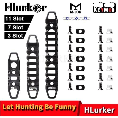 AR15 Aluminum Keymod M-Lok 3 7 11 Slot Picatinny/Weaver Rail Handguard AR-15 MLOK Handguard 20mm Picatinny Rail