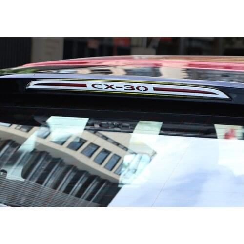 Auto Parts For Mazda CX30 2020 Stainless Steel Rear Brake Light Decorative Cover Sticker Brake Light Sticker Decorative Modeling