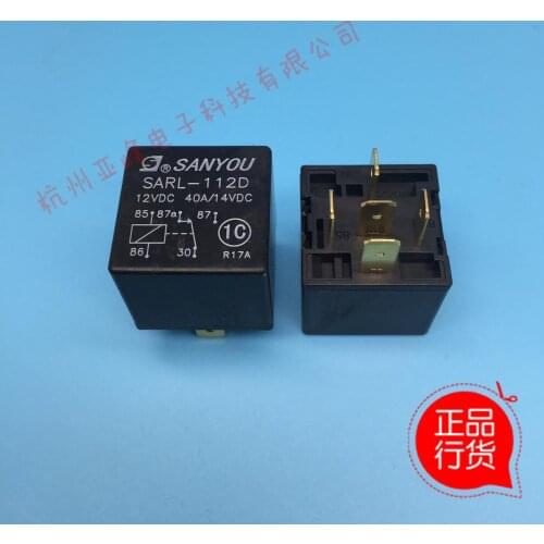 100%Original New SANYOU SARL-112D 12VDC SARL-124D 24VDC 5PINS 40A/14VDC Automobile relay