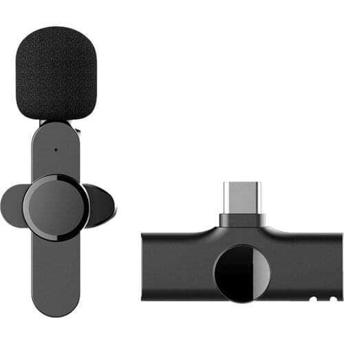 EP033 Wireless Microphone Mini Lapel Microphone For Iphone Android Smartphone Recording Video Blog Interview