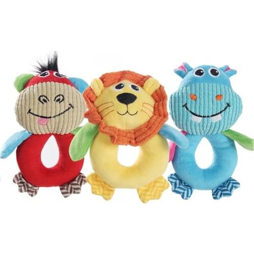 Cartoon Soft Plush Pet Toys Bite Resistant Funny Cartoon Dog Squeaky Toy Plush Toy Cat Dog Supplies Dropshipping